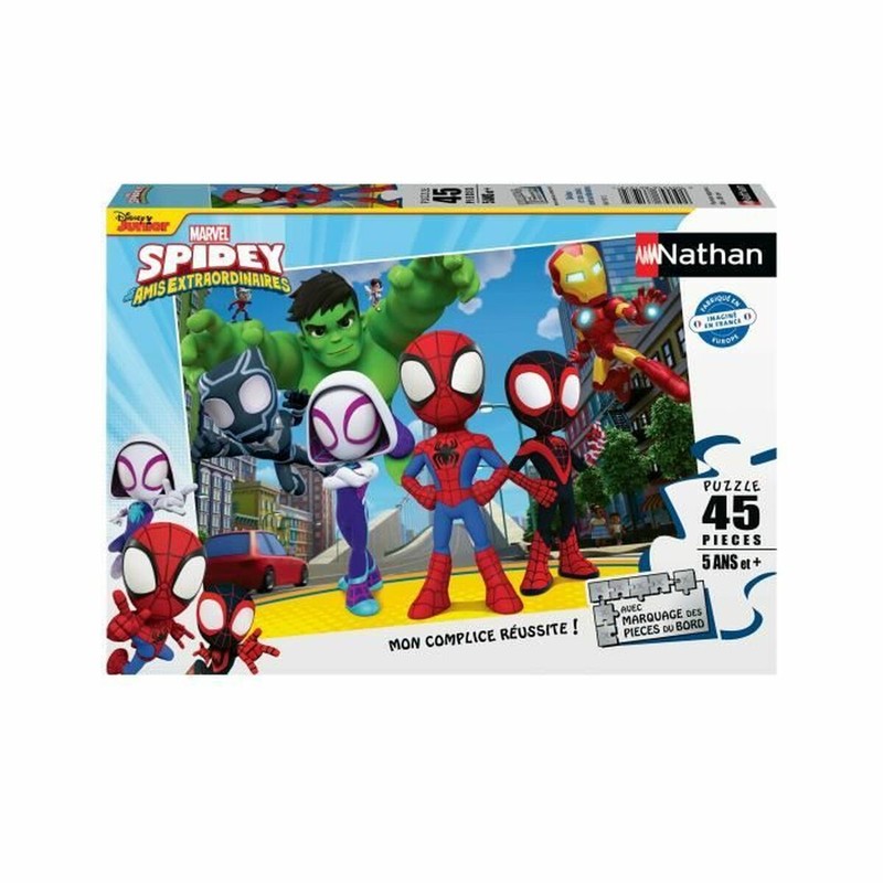 Juguetes construcción niños: Puzzle Infantil Nathan Spidey de Spiderman.