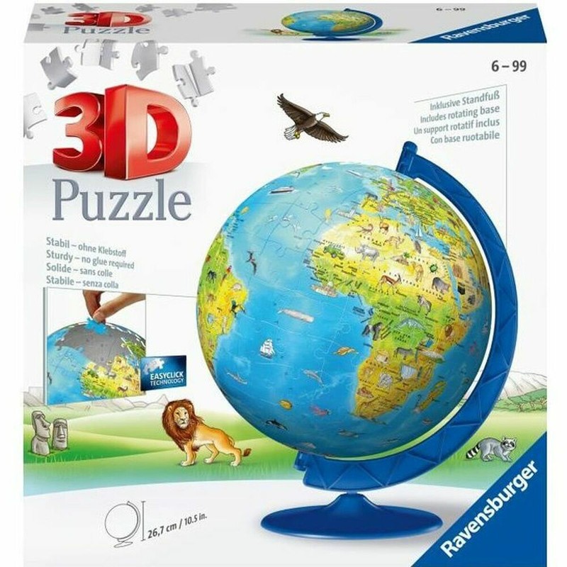 Juguetes construcción niños puzzle 3D World Map