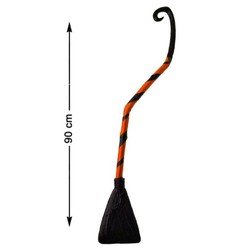 Disfraces niños: Escoba de bruja 90 cm para Halloween