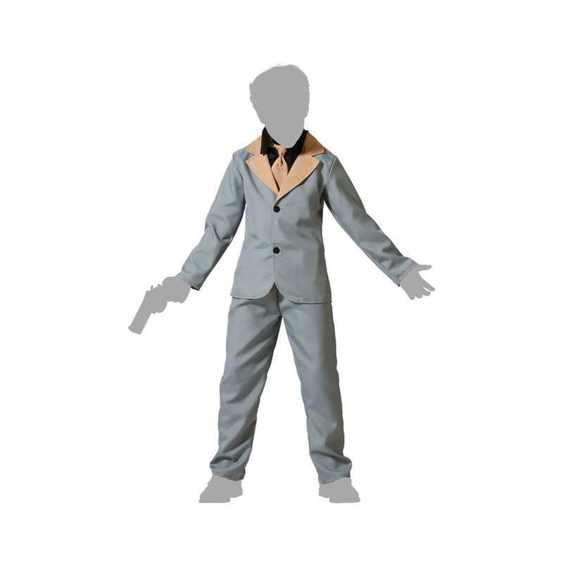 Disfraz para niños 7-9 años detalle de la chaqueta y camisa