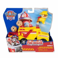 Juguetes construcción niños Paw Patrol Rubble camión rescate