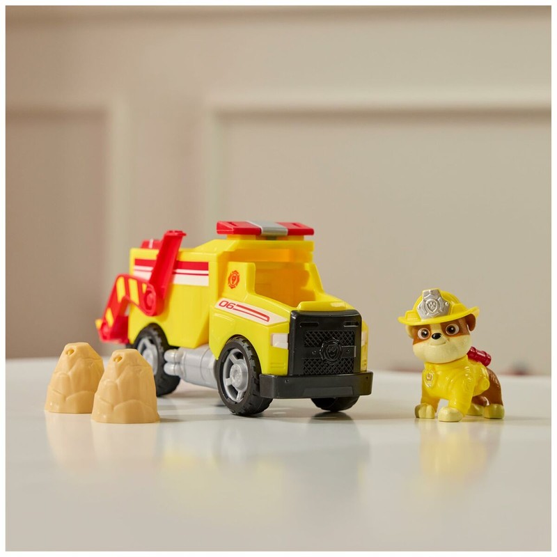 Figura de acción infantil Rubble con vehículo de rescate