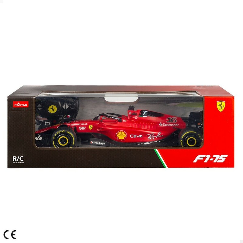 Coche teledirigido Ferrari vista lateral detallada