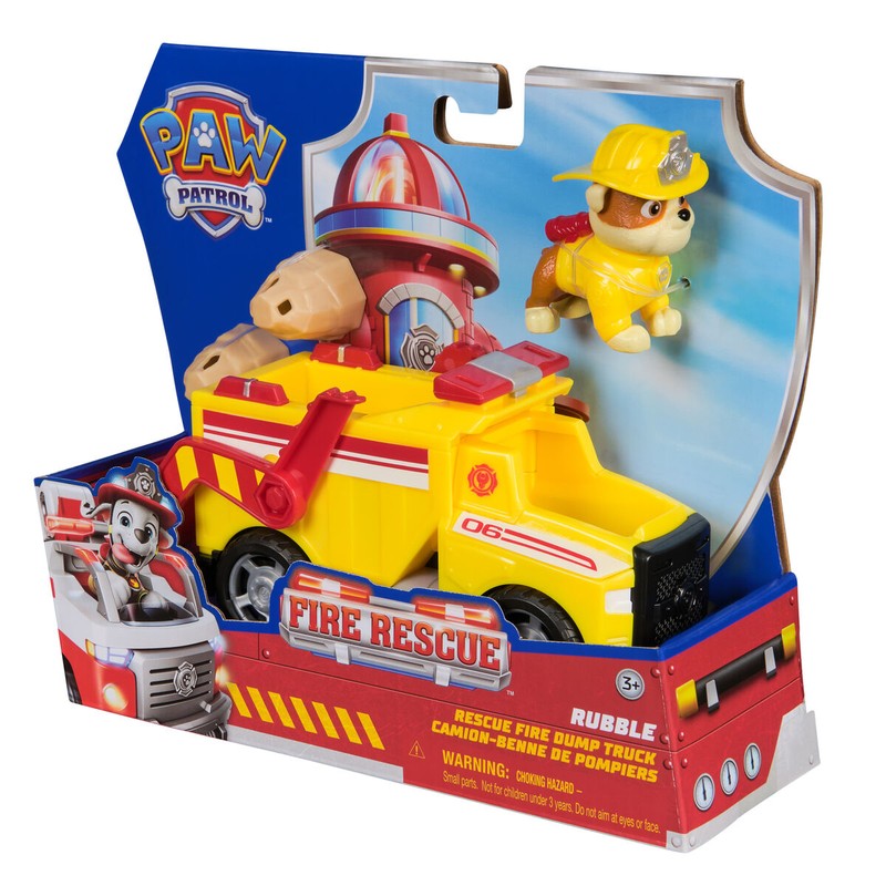 Camión de rescate de Rubble Paw Patrol: vista lateral detallada