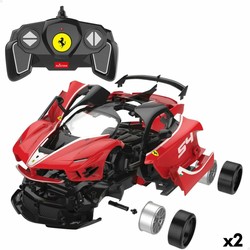 Coches juguete niños Ferrari radiocontrol pack de dos en acción