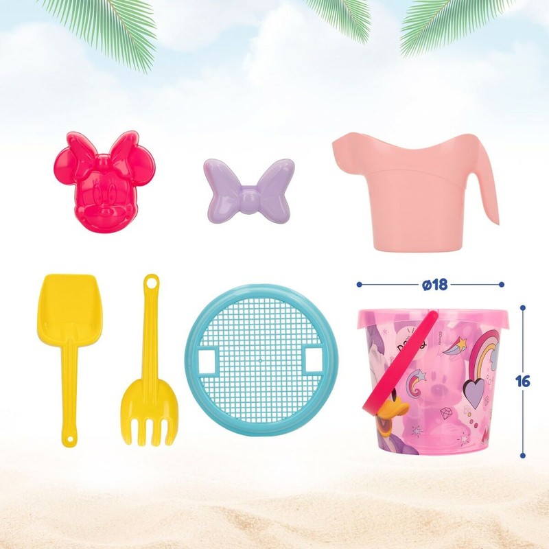 Set playa infantil Minnie con cubo y pala