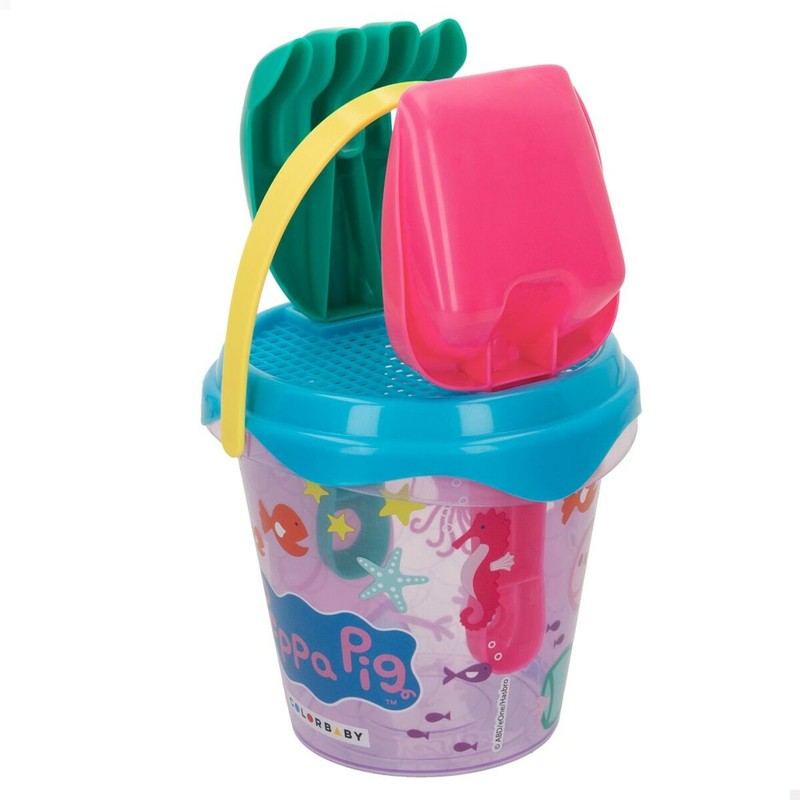Juguetes arena Peppa Pig para construir castillos.