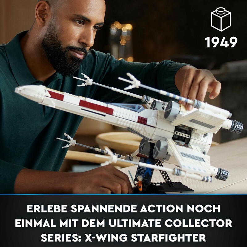 Set construcción LEGO Star Wars X-Wing Tie Fighter detallado