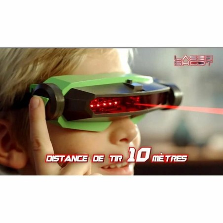 Juego mesa familiar Megableu con máscaras para duelo láser