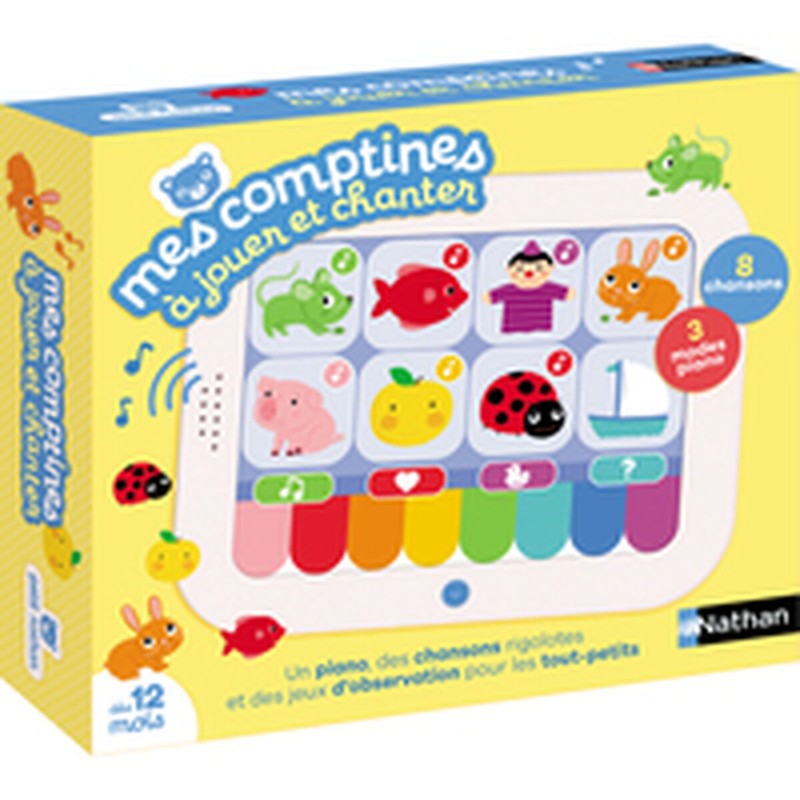 Juegos mesa niños Nathan Mes Comptines interactivo y musical