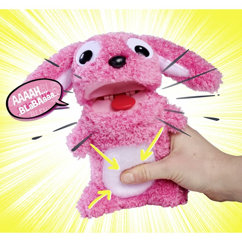 Conejo de peluche rosa Smoby, juguete suave con sonido para niños de 5 años