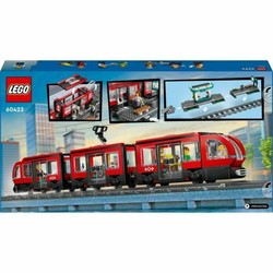 Juguetes construcción niños Lego 60423 Tranvía y Estación, vista principal 2