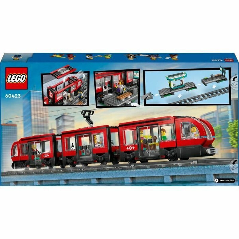 Set construcción educativo Lego con tranvía y estación de ciudad