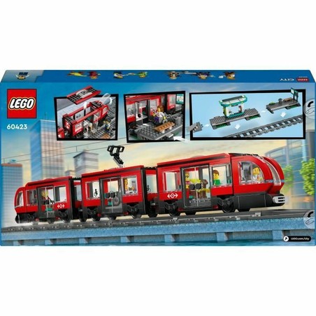 Set construcción educativo Lego con tranvía y estación de ciudad