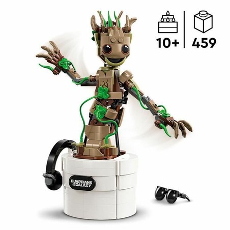 Caja del juego de construcción LEGO Marvel El Baile de Baby Groot 76297