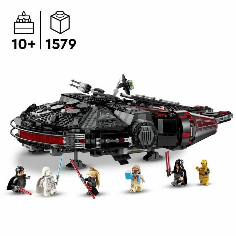 Bloques construcción infantiles Star Wars Halcón Negro detallado