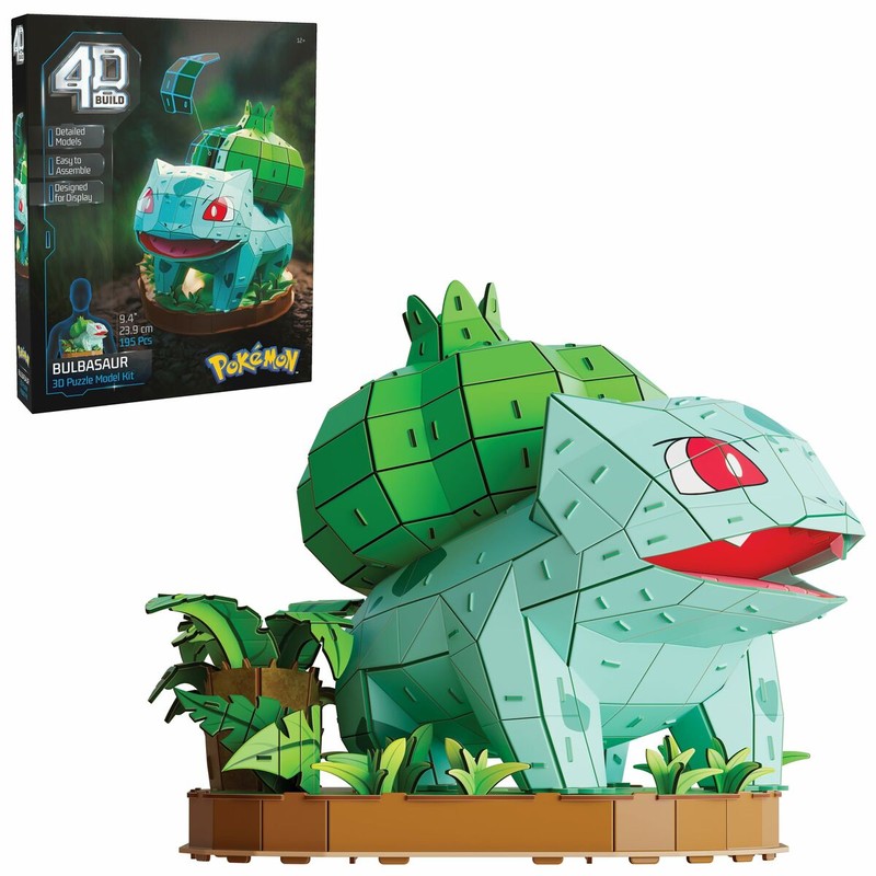 Bulbasaur 4D Build, ideal para coleccionistas de Pokémon