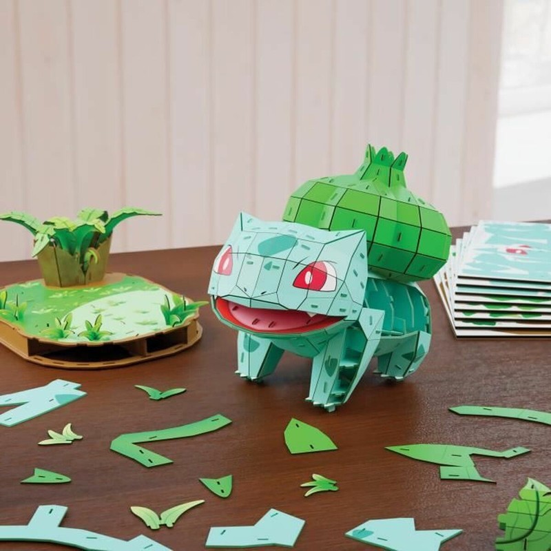 Proceso de ensamblaje del Puzzle 3D Bulbasaur