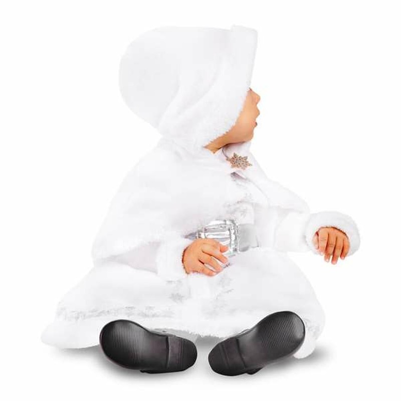 Conjunto navideño para bebé con capucha y enaguas