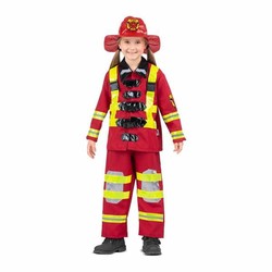 disfraces niños bombero rojo 7-9 años