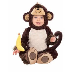 Disfraz de mono para bebés 12-18 meses, parte de la colección de disfraces niños más divertidos.