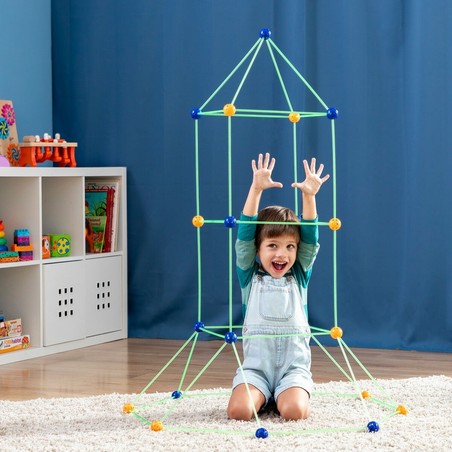 Juego de construcción para niños, fomentando la creatividad y el aprendizaje.