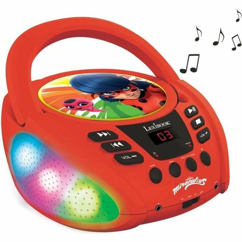 Reproductor CD niños Miraculous Lexibook Bluetooth