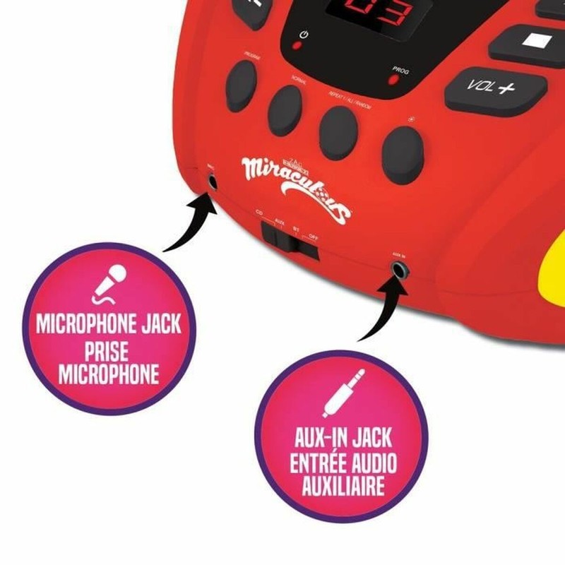 Equipo de sonido infantil Miraculous para canciones