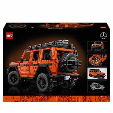 Vista frontal detallada del Lego Technic 42177 Mercedes-Benz G 500