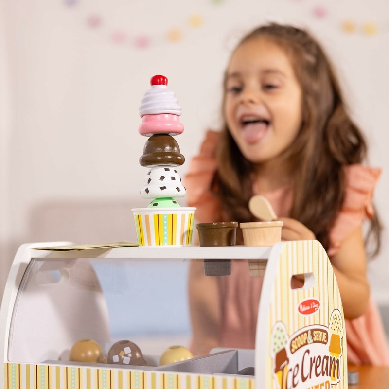 Mostrador helados Melissa Doug con todos sus accesorios