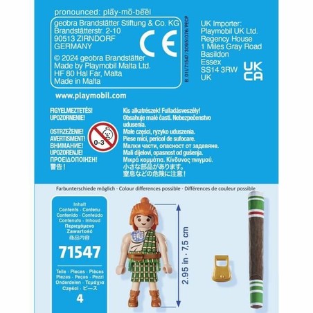 Playmobil Asterix Mac Oloch, set construcción educativo para aventuras