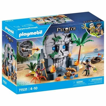 Playset Playmobil Piratas 71531 con figuras y tesoro
