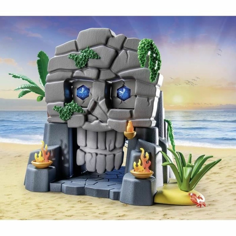 Detalle de figuras y accesorios del barco pirata Playmobil
