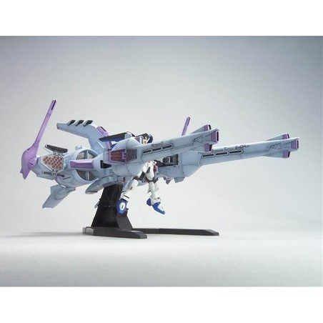 Vista trasera de la figura articulada Gundam