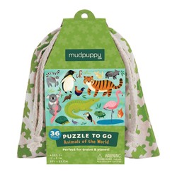 Puzzle animales infantil, juego educativo para niños de 3 años