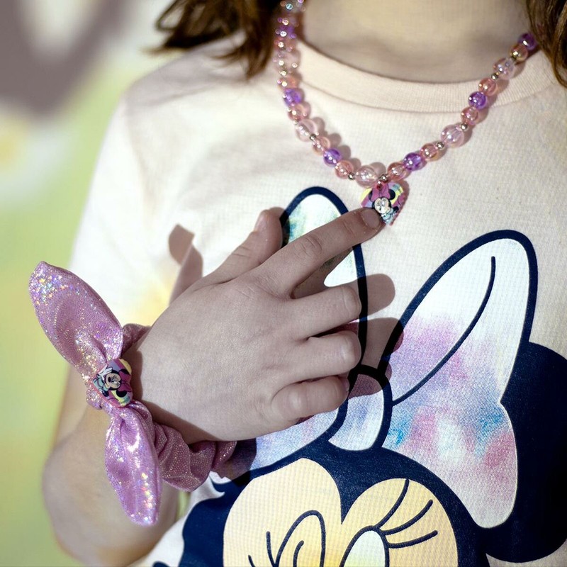 Bisutería infantil rosa: Set de collar y pulseras en su caja