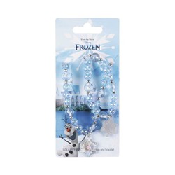 Collar y pulseras Frozen azul brillante para niñas 2