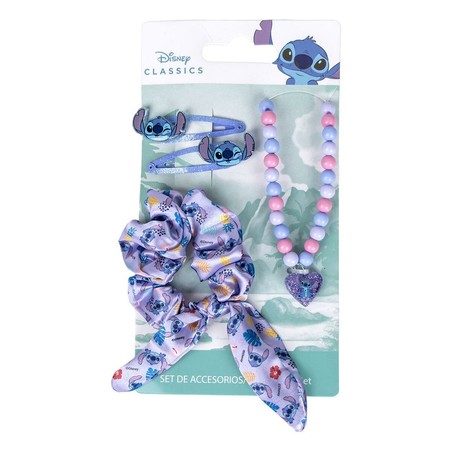 Juguetes Disney Stitch: set completo de accesorios para el pelo y cuello