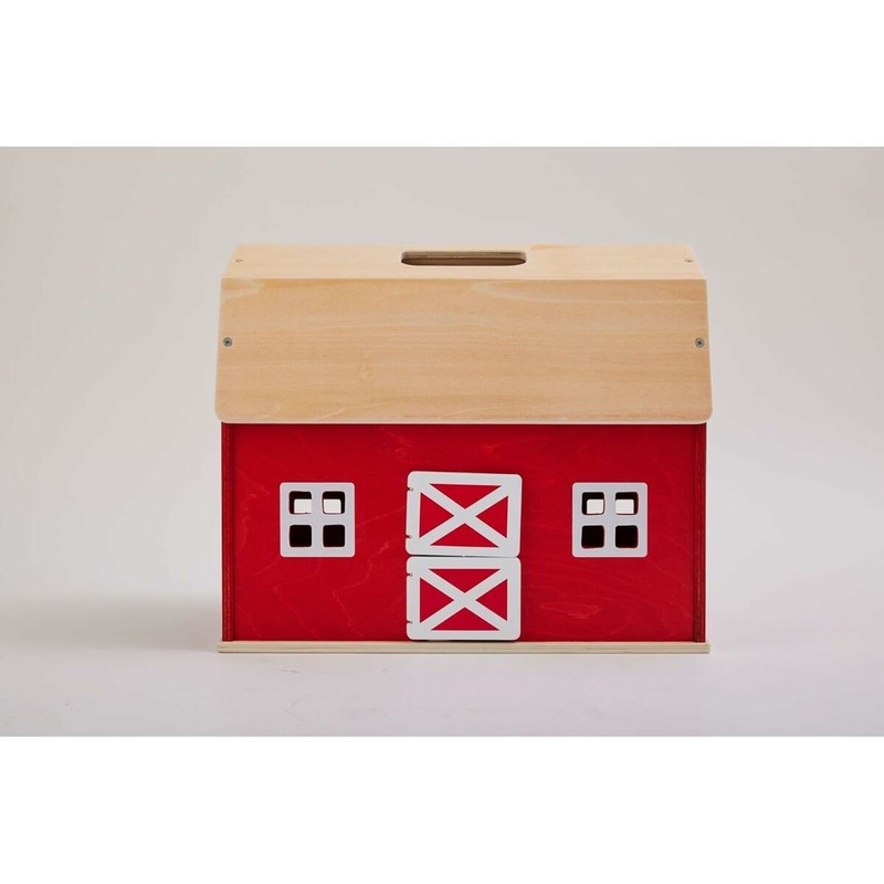 Detalle de los bloques madera ecológicos del set Schleich Farm World