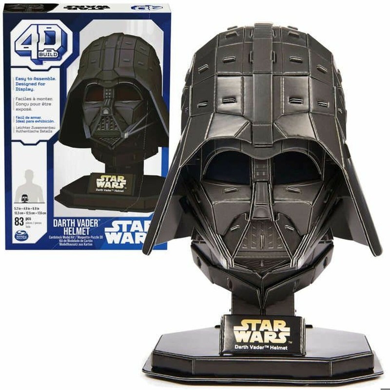 Puzzle 3D Darth Vader Star Wars Spin Master, casco del Señor Oscuro