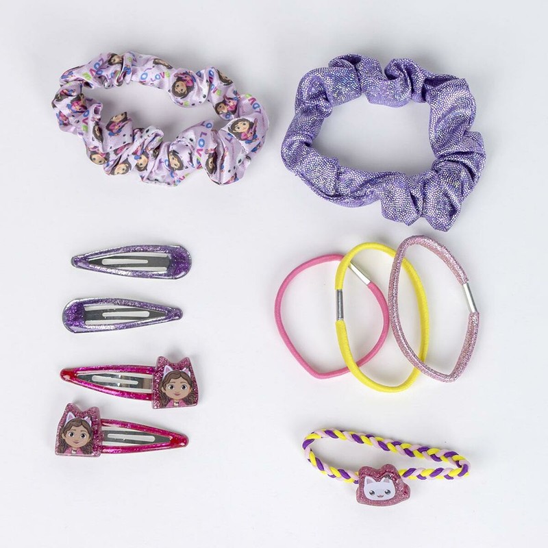 Gomas y clips pelo Gabby's Dollhouse, complementos infantiles