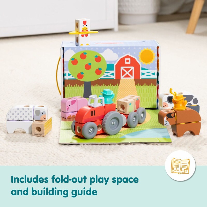Set de 56 piezas de construcción de la granja para pequeños