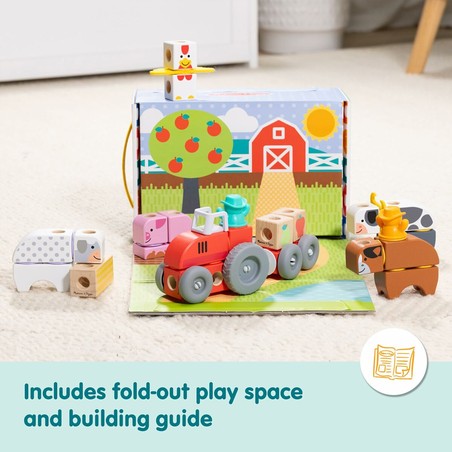 Set de 56 piezas de construcción de la granja para pequeños
