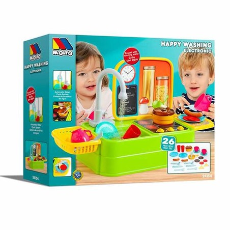 Cocina de juguete Moltó con grifo de agua real para niños