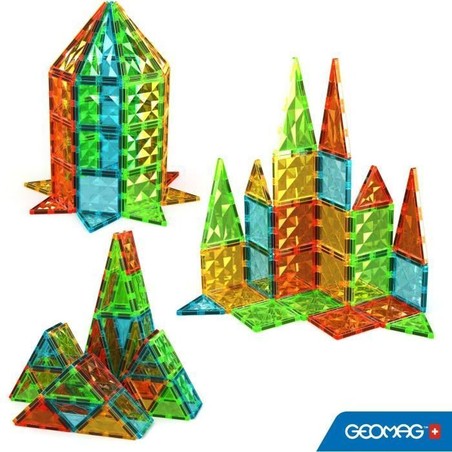 Set construcción educativo Geomag, fomenta motricidad fina en niños