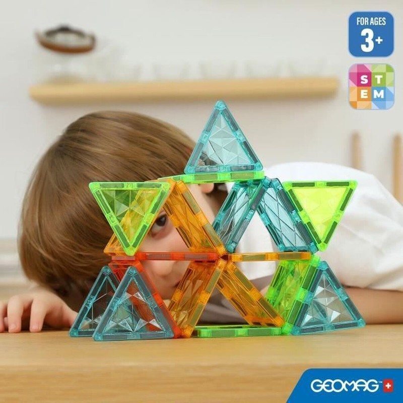 Piezas de construcción Geomag apilables, juego creativo para pequeños