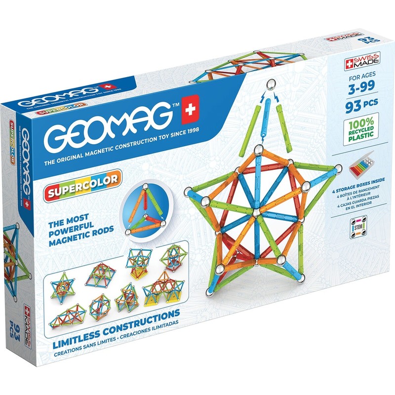 Detalle piezas Geomag, sistema de imanes de alta calidad