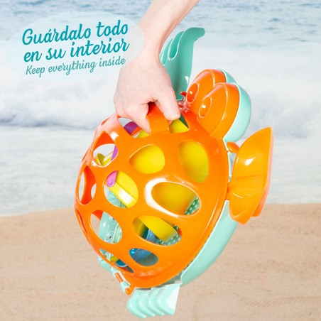 Juguetes Exterior Niños - Set de Playa Colorbaby con Accesorios y Red de Transporte