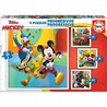 Puzzle Infantil Educa Mickey & Friends: Pack 4 Rompecabezas - Compra online en MegaJuguetes