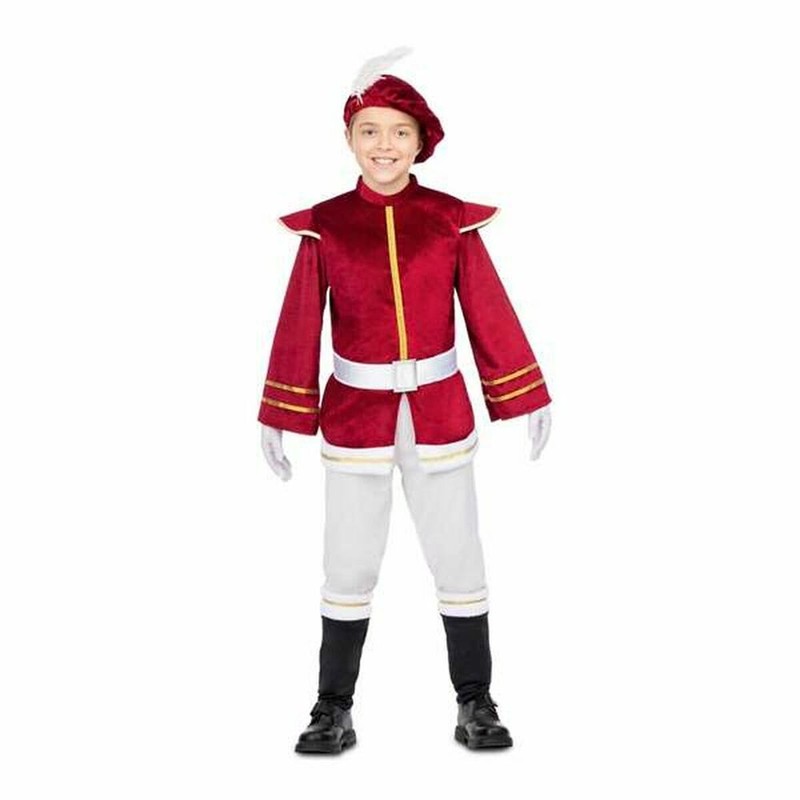 Disfraces Niños My Other Me Paje Granate - Gorro, Chaqueta y Pantalones - Compra online en MegaJuguetes